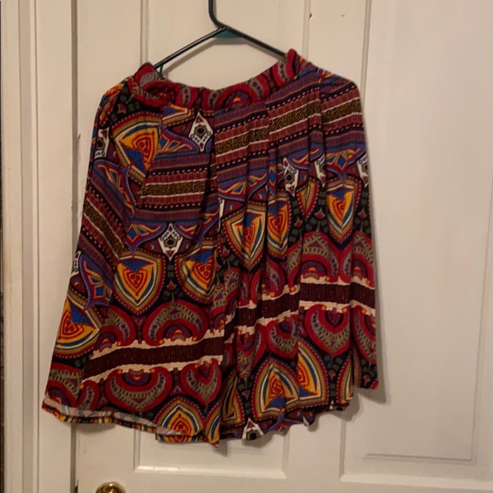 LulaRoe patterned skirt